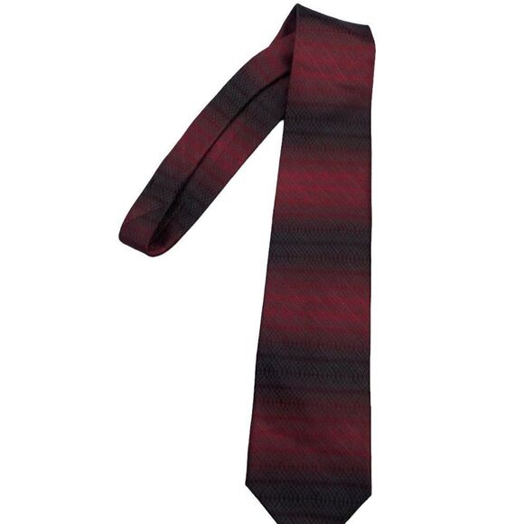 RARE Christian Dior Tie Pattern Red Black - Picture 4 of 6